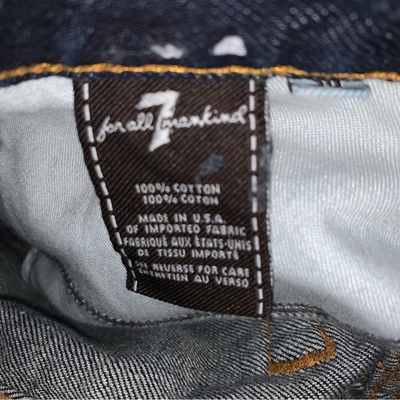 7 for all mankind EUC size 30 Bootcut denim jeans sz 30 - Picture 6 of 7